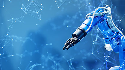 Robot arm and communication network concept