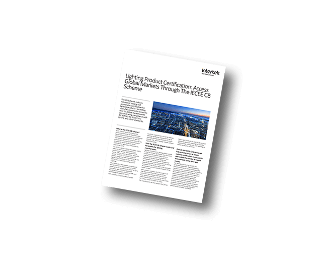 CB Scheme for Lighting Products | Fact Sheet