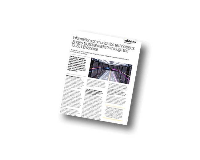 CB Scheme for ICT Equipment | Fact Sheet