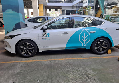 Powering our operations with low-emissions vehicles
