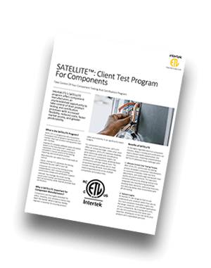 SATELLITE&trade; Client Test Program for Component Manufacturers