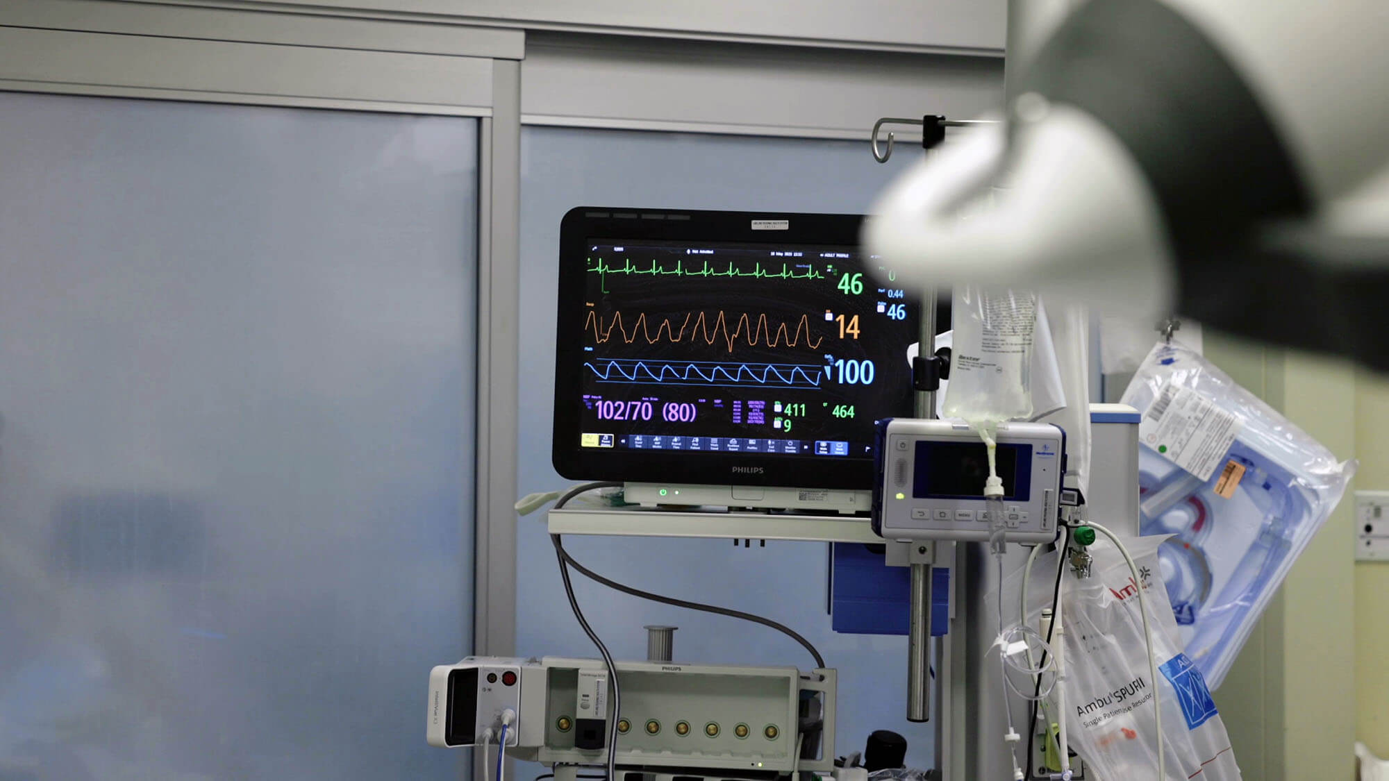 Image of Medical Devices Inside of a Hospital Room
