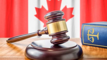 Canadian justice system concept