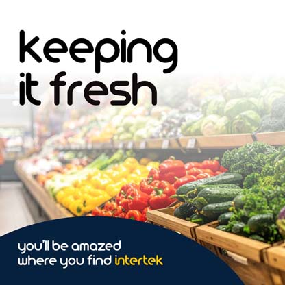 Fresh vegetables at a grocery store